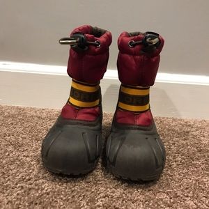Kid Sorel Jester red cub winter boots